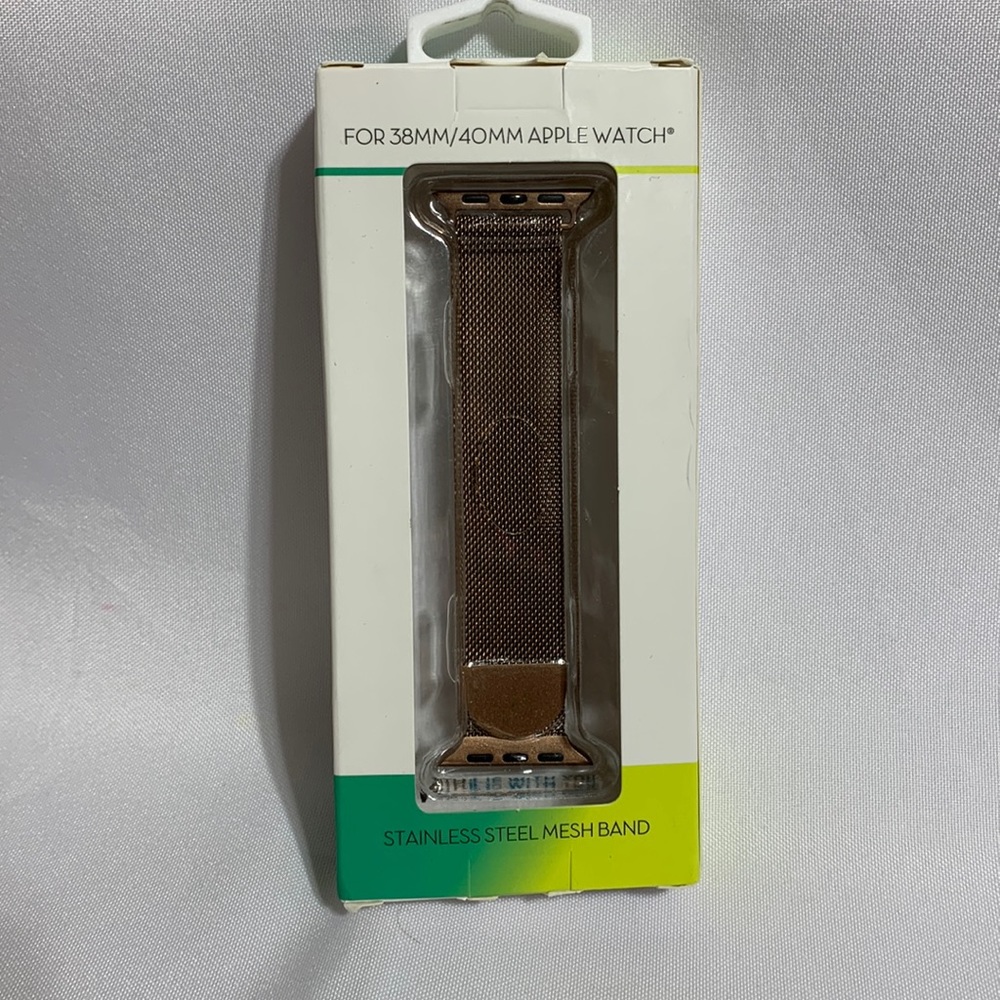 Rose gold stainless steel Apple Watch band for 38Mm/40MM (watch not included)